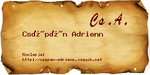 Csépán Adrienn névjegykártya