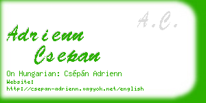 adrienn csepan business card